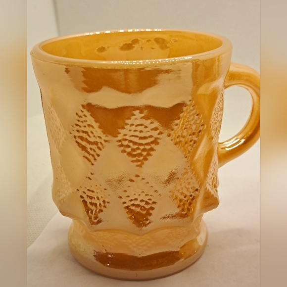 Set Of 2 Anchor Hocking Fire King Peach Mugs - Picture 2 of 4